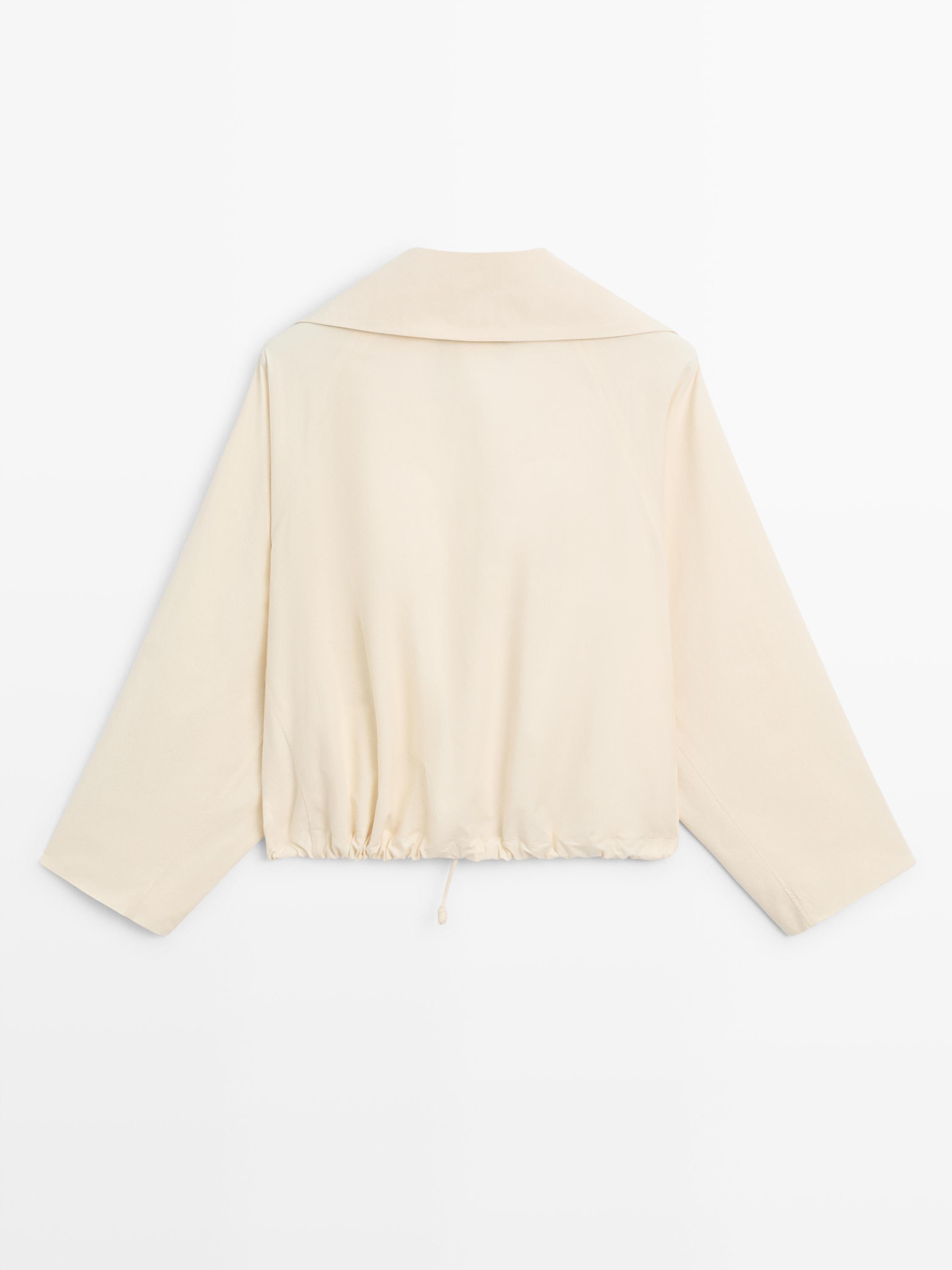 Cotton jacket with button details
